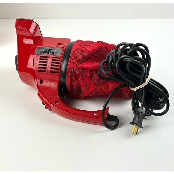 Vintage Royal Dirt Devil Hand Vac Vacuum Model 103 Vacuum Red Made In USA Works - Picture 6 of 8